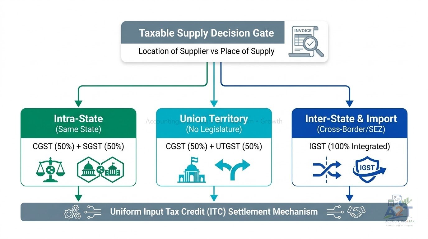 CGST, SGST, IGST and UTGST: Understanding the Different GST Components in India Framework & Roadmap