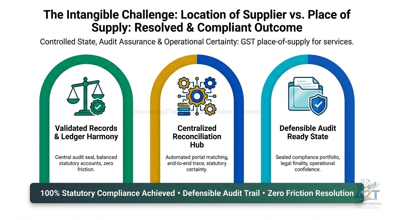 GST for Service Businesses: Place of Supply, Export Rules and Compliance in India Case Study & Compounding Blueprint