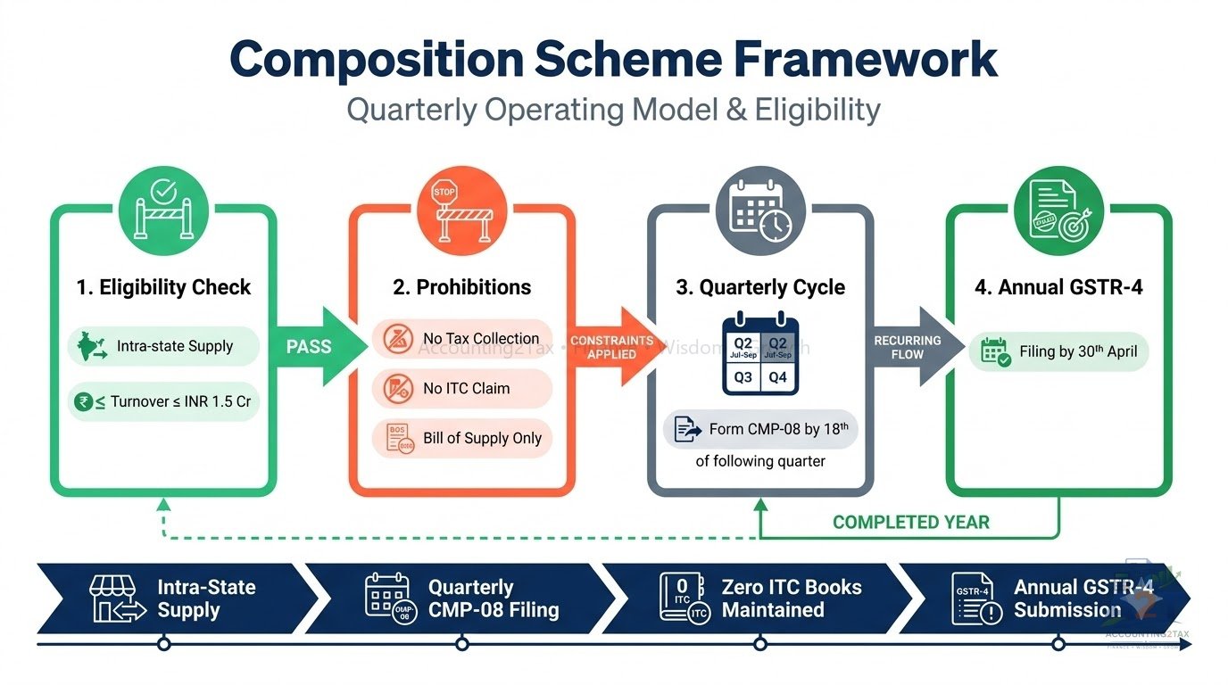GST for Small Businesses: Composition Scheme vs Regular Scheme in India Framework & Roadmap