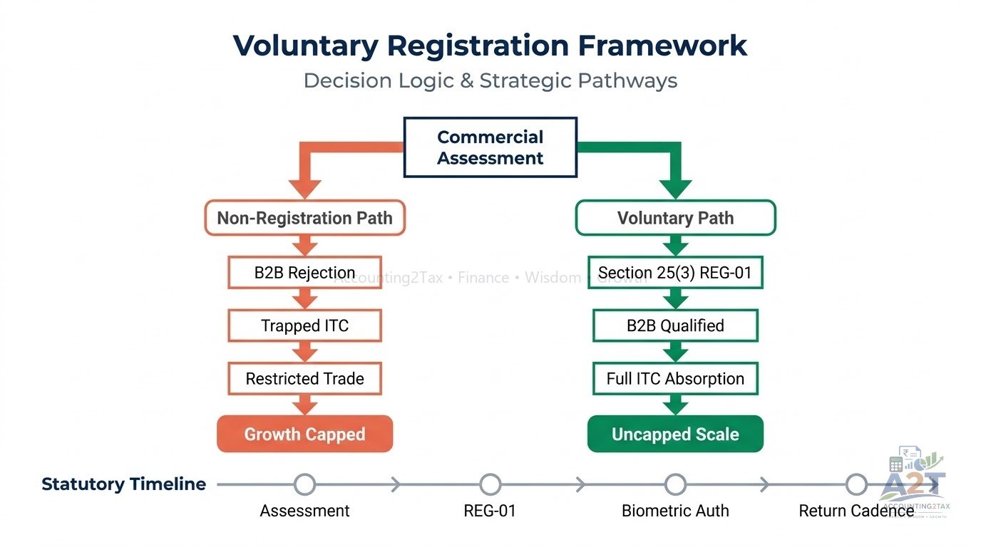 Voluntary GST Registration: When Could It Make Sense for Startups and Micro Businesses in India? Framework & Roadmap